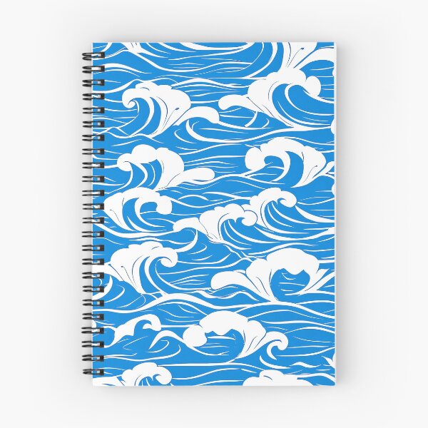 Item preview, Asian-Style Sky-Blue Foamy Ocean Waves Design designed and sold by DEC02.