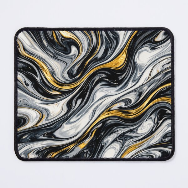 Item preview, Liquid Gold and Monochrome Marble Swirl designed and sold by Owcomm.