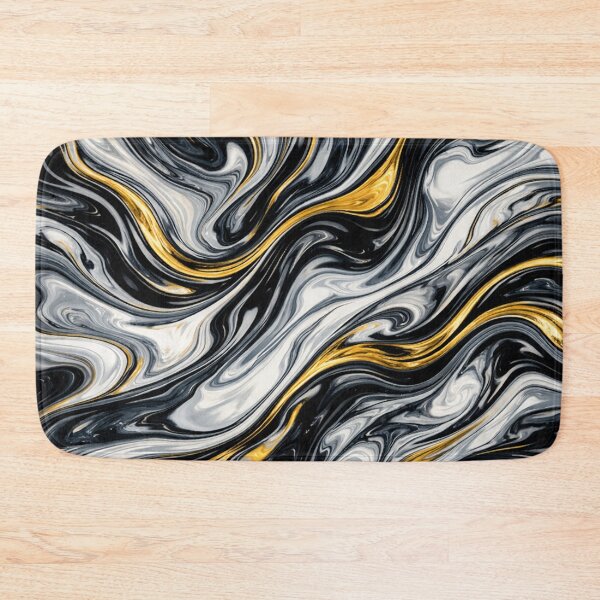 Item preview, Liquid Gold and Monochrome Marble Swirl designed and sold by Owcomm.