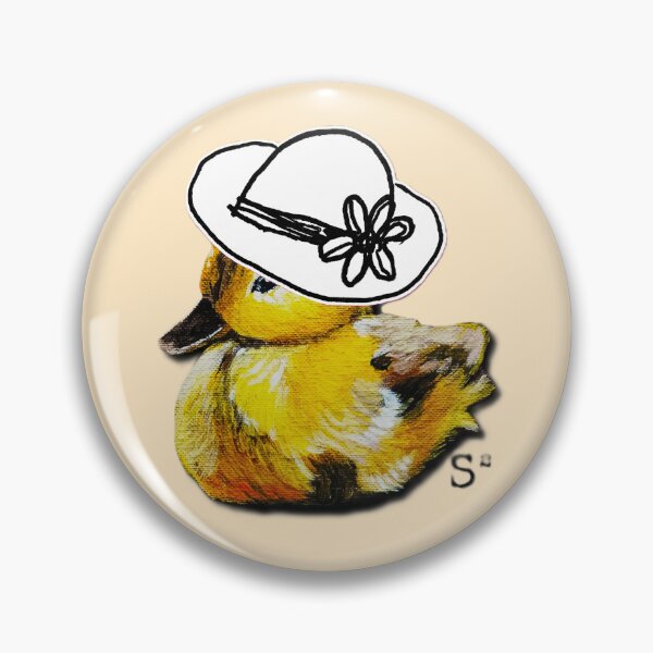 Item preview, Whimsical Duckling in Cloche Hat Illustration designed and sold by ArtistsAtticWI.