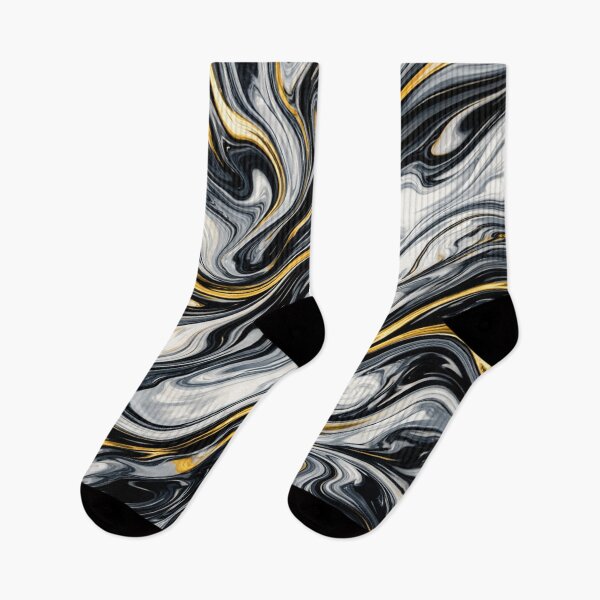 Item preview, Liquid Gold and Monochrome Marble Swirl designed and sold by Owcomm.