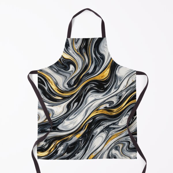 Item preview, Liquid Gold and Monochrome Marble Swirl designed and sold by Owcomm.