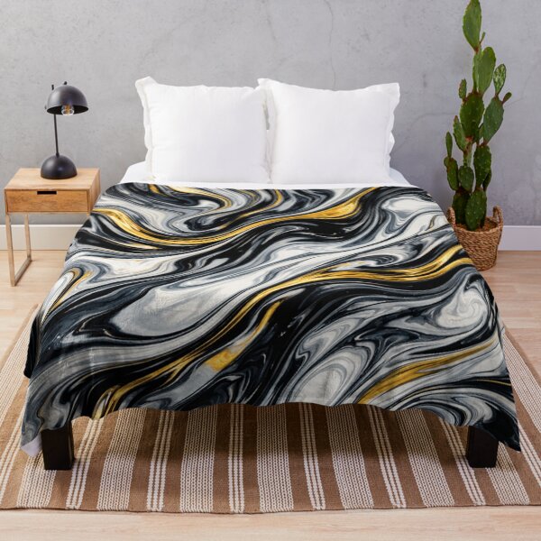 Item preview, Liquid Gold and Monochrome Marble Swirl designed and sold by Owcomm.