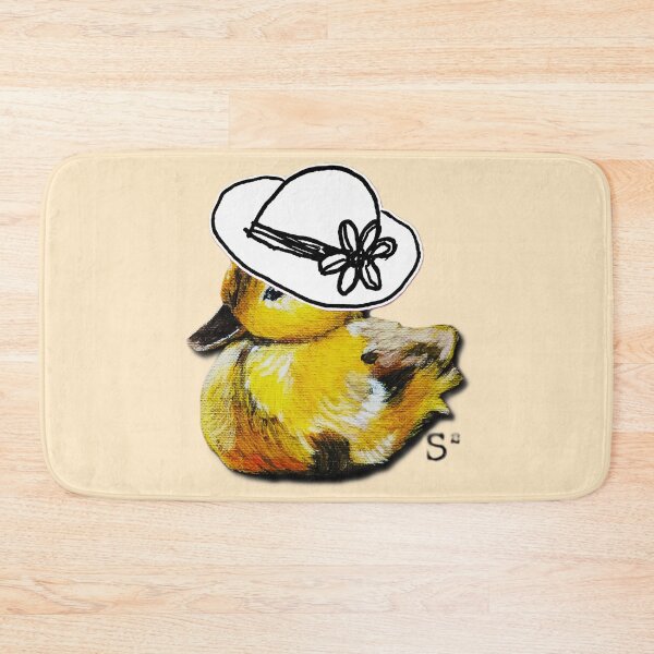 Item preview, Whimsical Duckling in Cloche Hat Illustration designed and sold by ArtistsAtticWI.