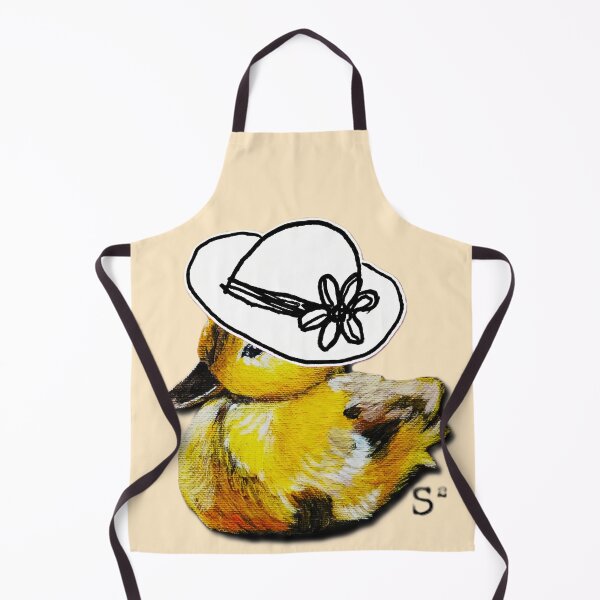 Item preview, Whimsical Duckling in Cloche Hat Illustration designed and sold by ArtistsAtticWI.