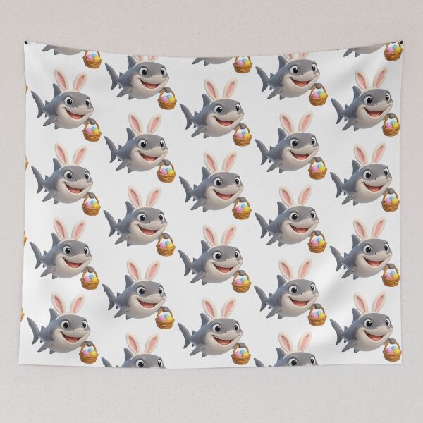 Item preview, Easter Grey Reef Shark designed and sold by Sillytoe.