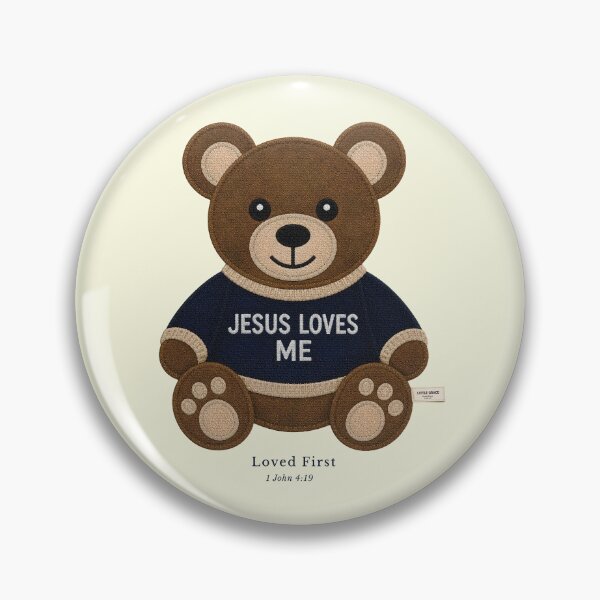 Item preview, Jesus Loves Me Teddy Bear designed and sold by InkRevolt.