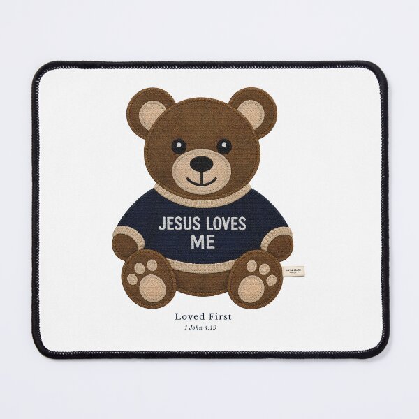 Item preview, Jesus Loves Me Teddy Bear designed and sold by InkRevolt.
