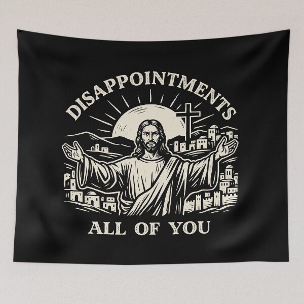 Item preview, Disappointments All Of You Sarcastic Jesus Vintage Religious Parody designed and sold by rediscoveredapp.