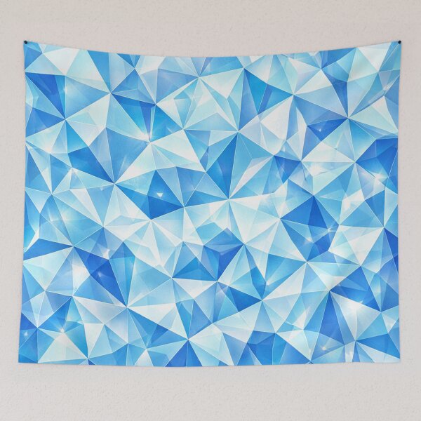 Item preview, Crystal Blue Geometric Pattern designed and sold by Owcomm.