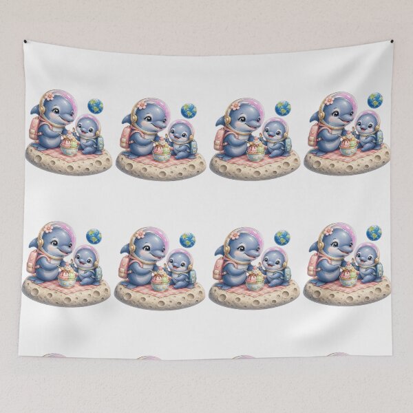Item preview, Cute Dolphin Moon Picnic Design designed and sold by Passionread.