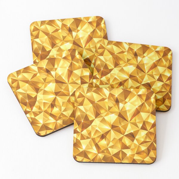 Item preview, Golden Geometric Facets designed and sold by Owcomm.