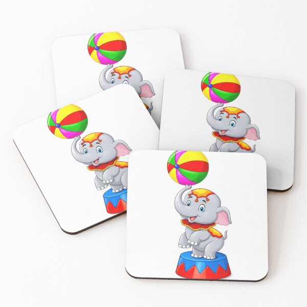 Item preview, Cute Circus Elephant - Fun Colorful Cartoon Animal Design designed and sold by Minimal Aura.
