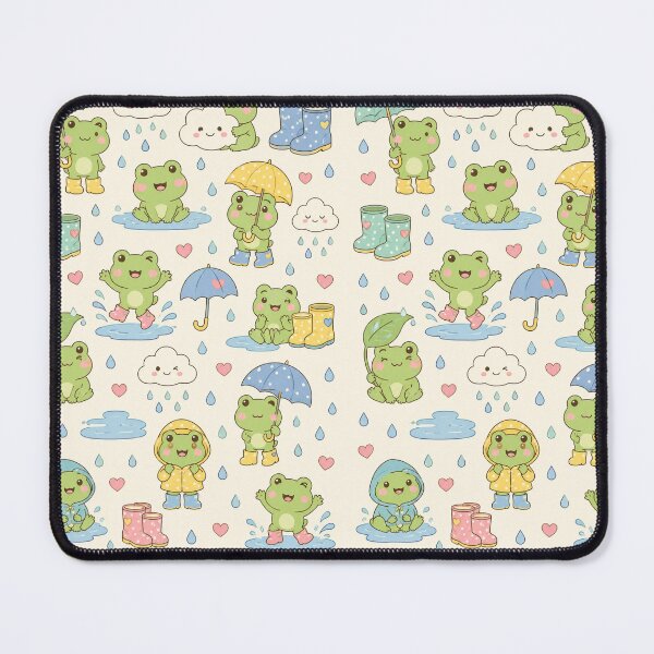 Item preview, Frog Rain Boots Kawaii Pattern designed and sold by Soft Berry Studio.