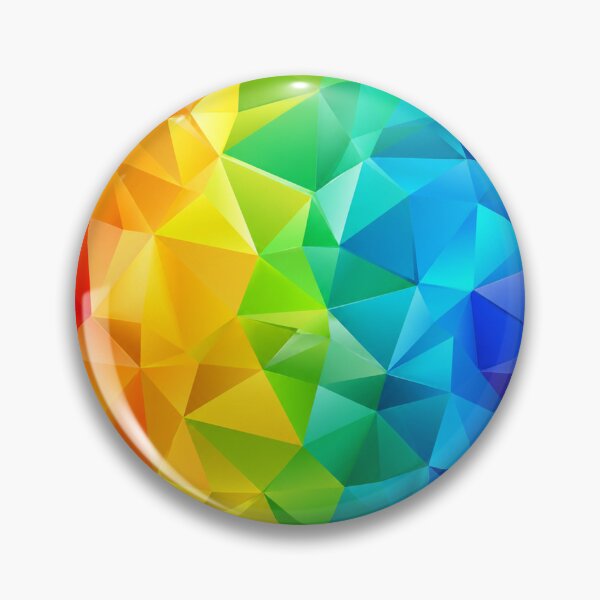 Item preview, Vibrant Rainbow Geometric Polygon Pattern designed and sold by Owcomm.
