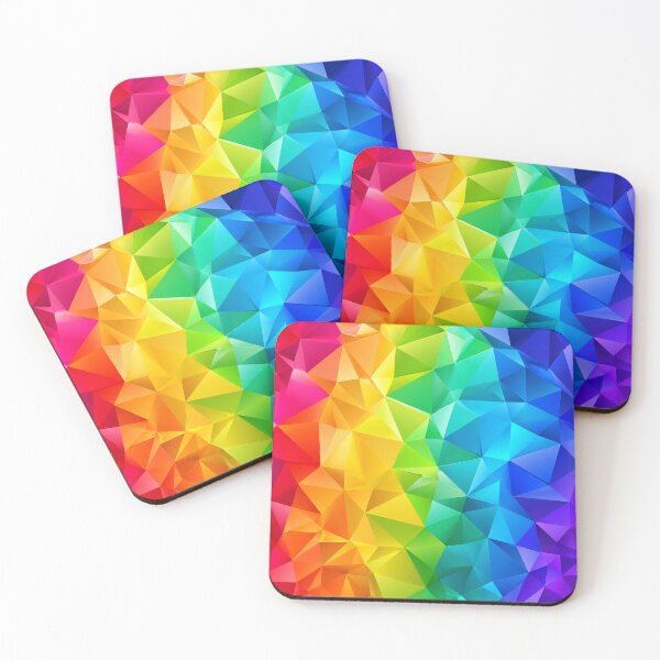 Item preview, Vibrant Rainbow Geometric Polygon Pattern designed and sold by Owcomm.