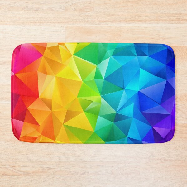 Item preview, Vibrant Rainbow Geometric Polygon Pattern designed and sold by Owcomm.