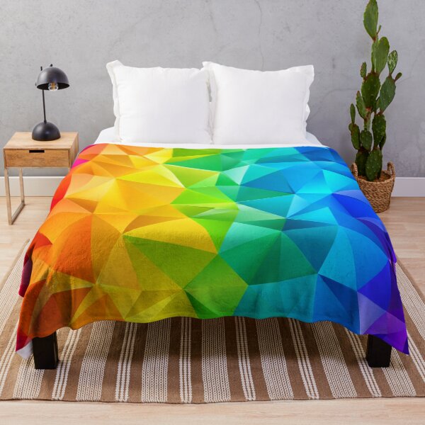 Item preview, Vibrant Rainbow Geometric Polygon Pattern designed and sold by Owcomm.