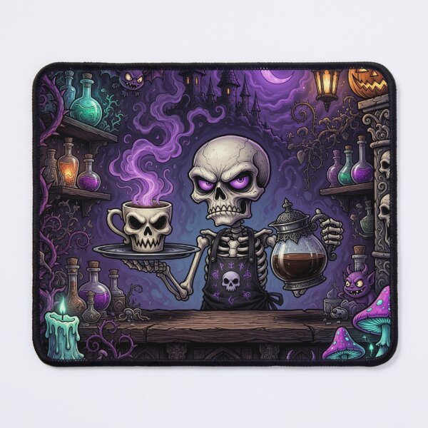 Item preview, Skeleton Barista designed and sold by NerdSpaceBrazil.