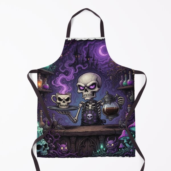 Item preview, Skeleton Barista designed and sold by NerdSpaceBrazil.