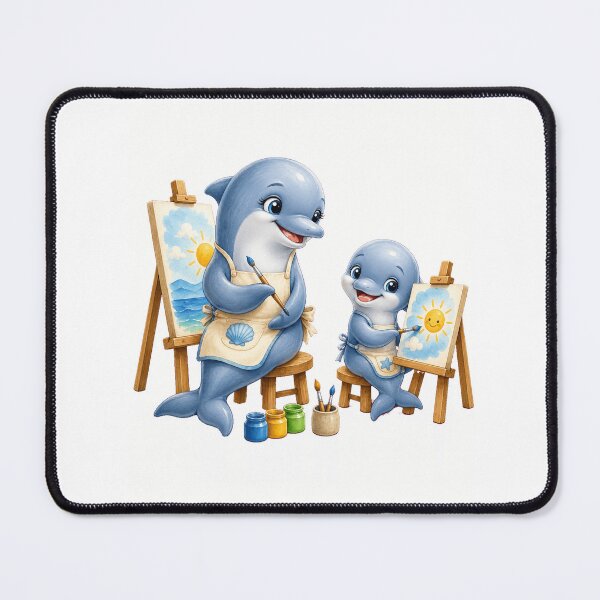 Item preview, Cute Dolphin Painting Lesson Design designed and sold by Passionread.