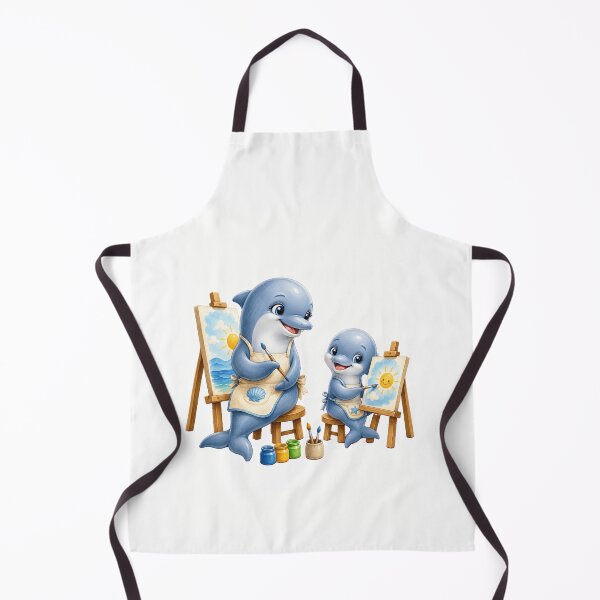 Item preview, Cute Dolphin Painting Lesson Design designed and sold by Passionread.