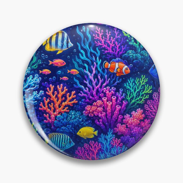 Item preview, Vibrant Coral Reef Underwater Ecosystem designed and sold by Owcomm.