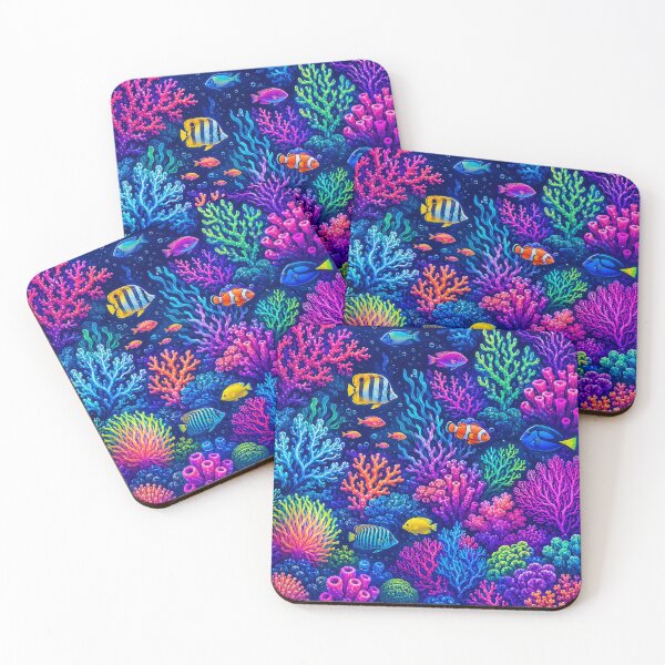 Item preview, Vibrant Coral Reef Underwater Ecosystem designed and sold by Owcomm.