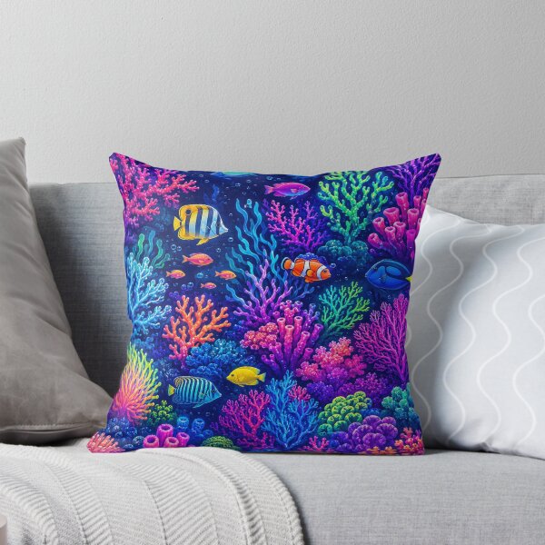 Item preview, Vibrant Coral Reef Underwater Ecosystem designed and sold by Owcomm.
