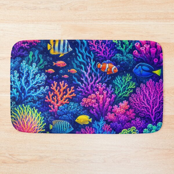 Item preview, Vibrant Coral Reef Underwater Ecosystem designed and sold by Owcomm.