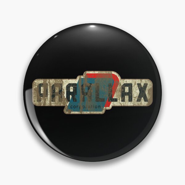 Item preview, Parallax Corporation • Retro Sci‑Fi Logo • Distressed Vintage Tech Emblem designed and sold by worldwarvintage.
