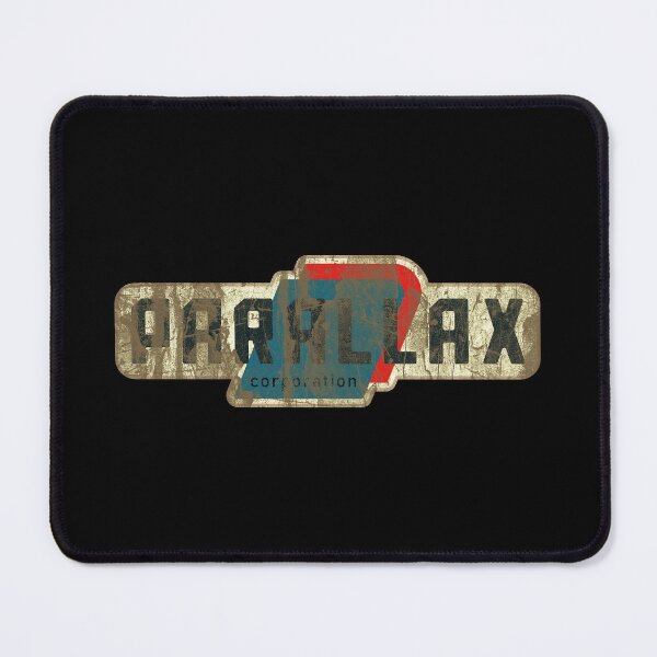 Item preview, Parallax Corporation • Retro Sci‑Fi Logo • Distressed Vintage Tech Emblem designed and sold by worldwarvintage.