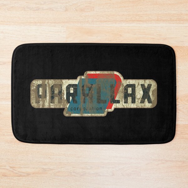 Item preview, Parallax Corporation • Retro Sci‑Fi Logo • Distressed Vintage Tech Emblem designed and sold by worldwarvintage.