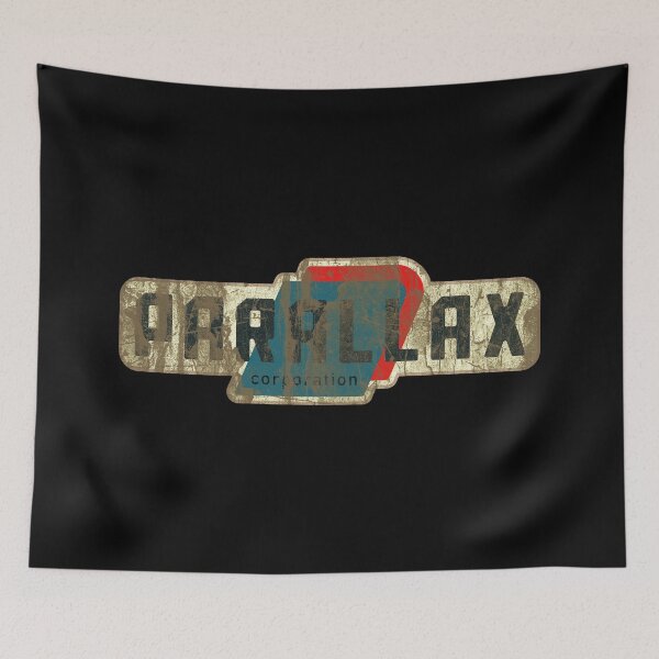 Item preview, Parallax Corporation • Retro Sci‑Fi Logo • Distressed Vintage Tech Emblem designed and sold by worldwarvintage.