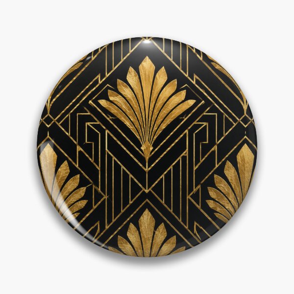 Item preview, Gold Art Deco Geometric Pattern designed and sold by Owcomm.