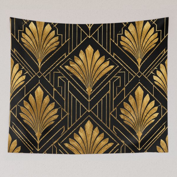 Item preview, Gold Art Deco Geometric Pattern designed and sold by Owcomm.