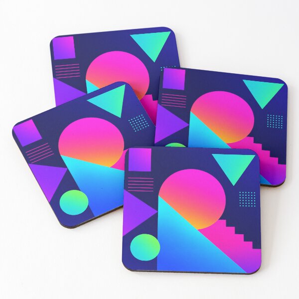 Item preview, Neon Geometric Shapes Composition designed and sold by Owcomm.
