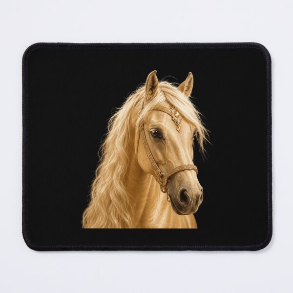Item preview, Golden Palomino Horse | Artistic Portrait designed and sold by Rawafi Art Studio.
