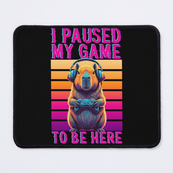 Item preview, Retro Capybara Gamer - I Paused My Game To Be Here designed and sold by legendaryskins.