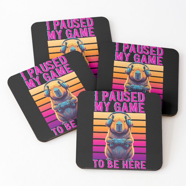 Item preview, Retro Capybara Gamer - I Paused My Game To Be Here designed and sold by legendaryskins.