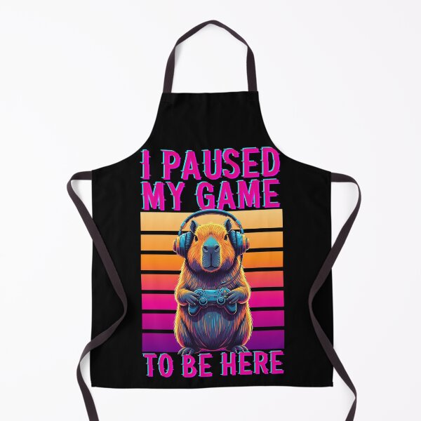 Item preview, Retro Capybara Gamer - I Paused My Game To Be Here designed and sold by legendaryskins.