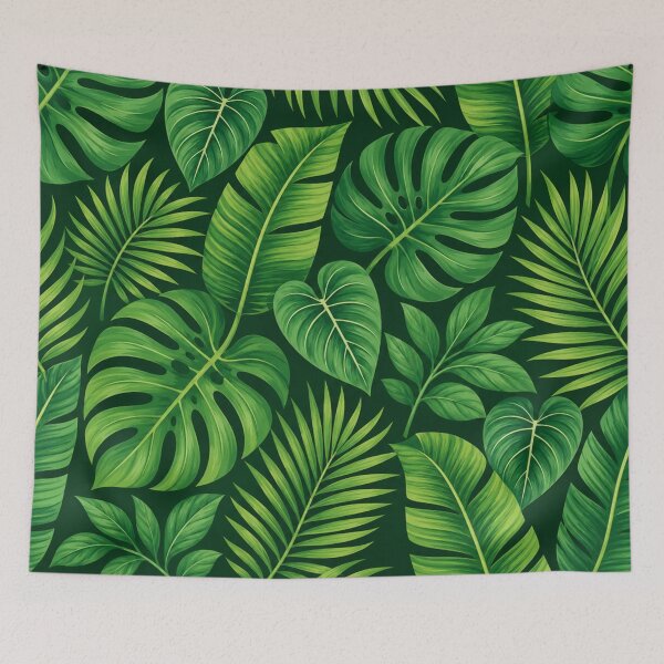 Item preview, Tropical Jungle Leaves Pattern designed and sold by Owcomm.