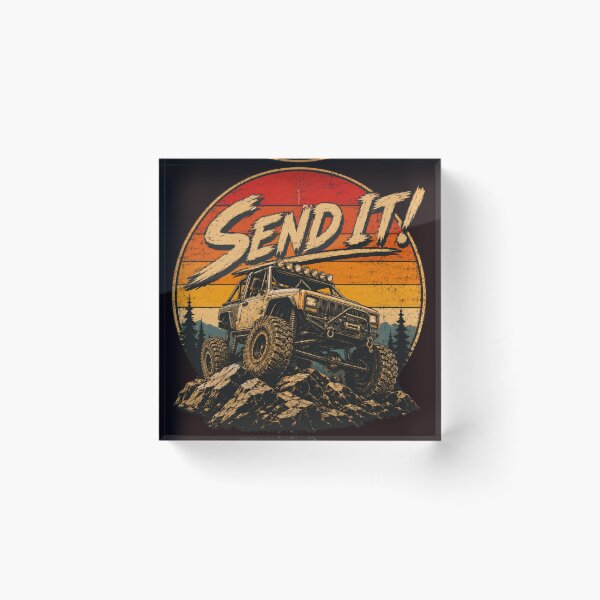 Item preview, Rock Crawler Off Road Truck Style T-Shirt Vintage Sunset SUV Graphic  designed and sold by BlueLineLAX.