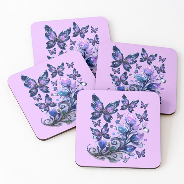 Item preview, Cosmic Sparkle Butterflies - Pink designed and sold by HavenDesign.