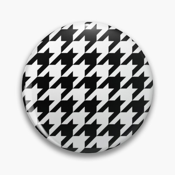 Item preview, Classic Black and White Houndstooth Pattern designed and sold by Owcomm.
