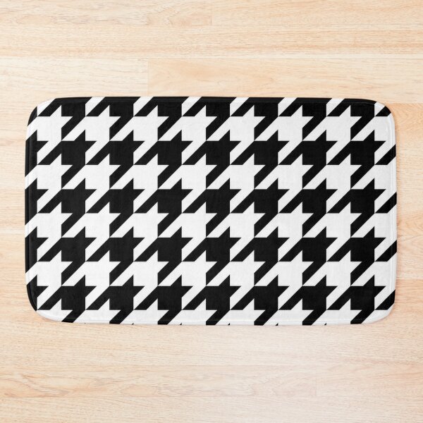 Item preview, Classic Black and White Houndstooth Pattern designed and sold by Owcomm.