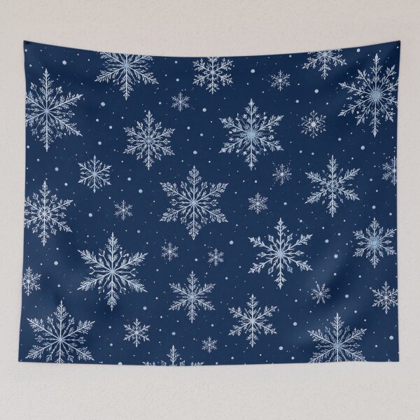 Item preview, Winter Snowflake Blue Pattern designed and sold by Owcomm.