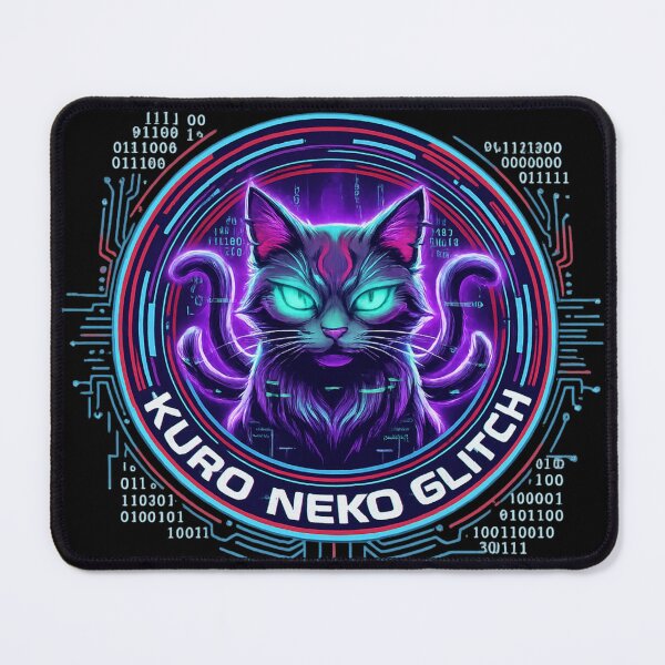 Item preview, KURO NEKO GLITCH – サイバーネコの覚醒 (Cyber Cat Awakening) designed and sold by dragon580.
