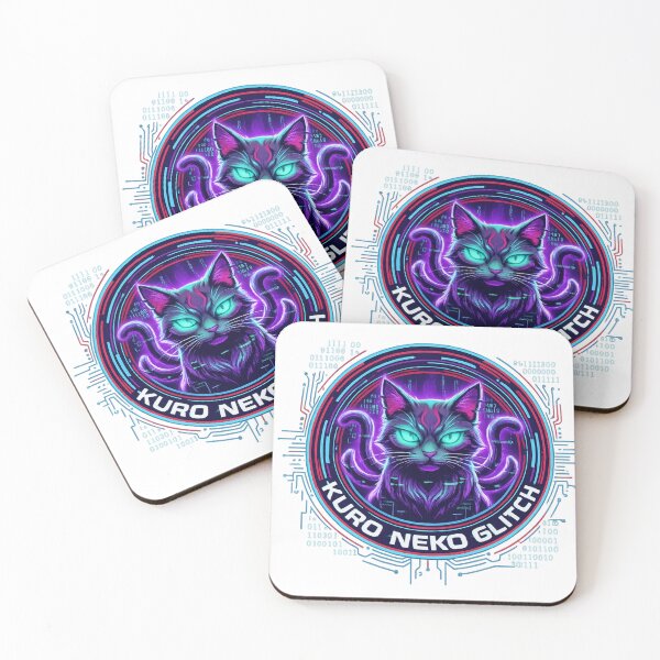 Item preview, KURO NEKO GLITCH – サイバーネコの覚醒 (Cyber Cat Awakening) designed and sold by dragon580.