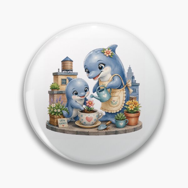 Item preview, Grow Kindness Dolphin Garden Design designed and sold by Passionread.